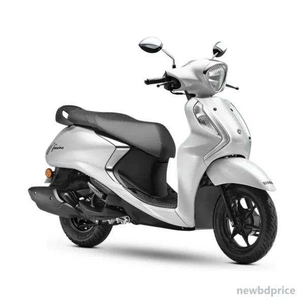 Yamaha Fascino 125 Fi Hybrid matallic white price in Bangladesh - official product photo