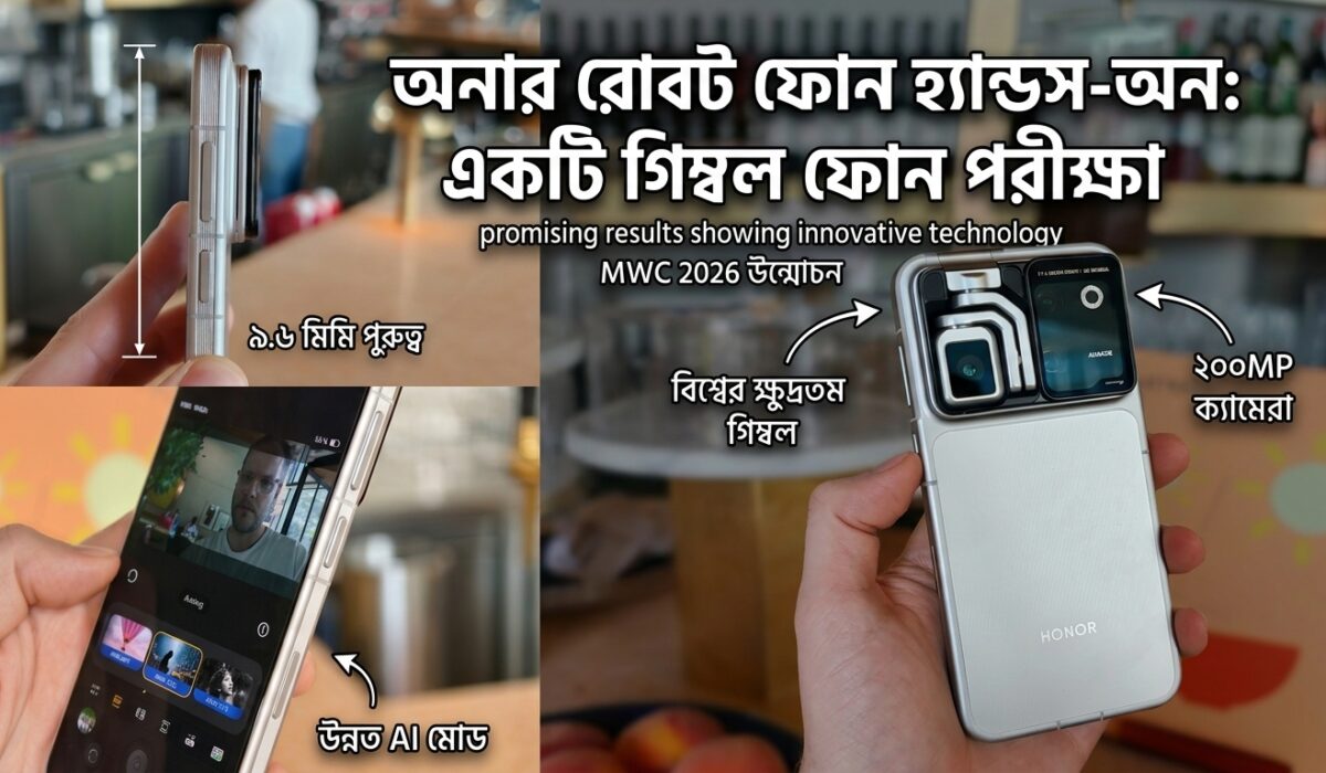 Honor Robot Phone 200MP ক্যামেরার সঙ্গে ফোনেই গিম্বল—অভিজ্ঞতা কেমন