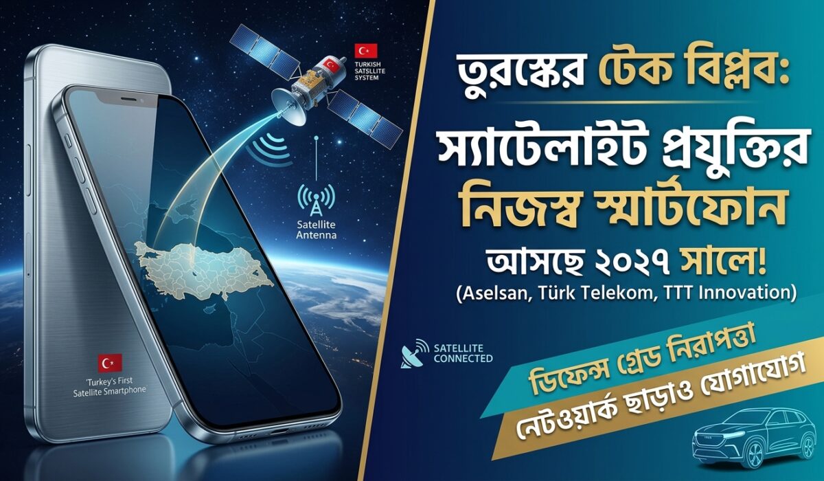 টেক বিশ্বে নতুন ধামাকা: নিজস্ব স্যাটেলাইট স্মার্টফোন আনছে তুরস্ক!